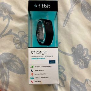 Fitbit Charge Wireless Activity Wristband Brand New Slate Blue Size Large